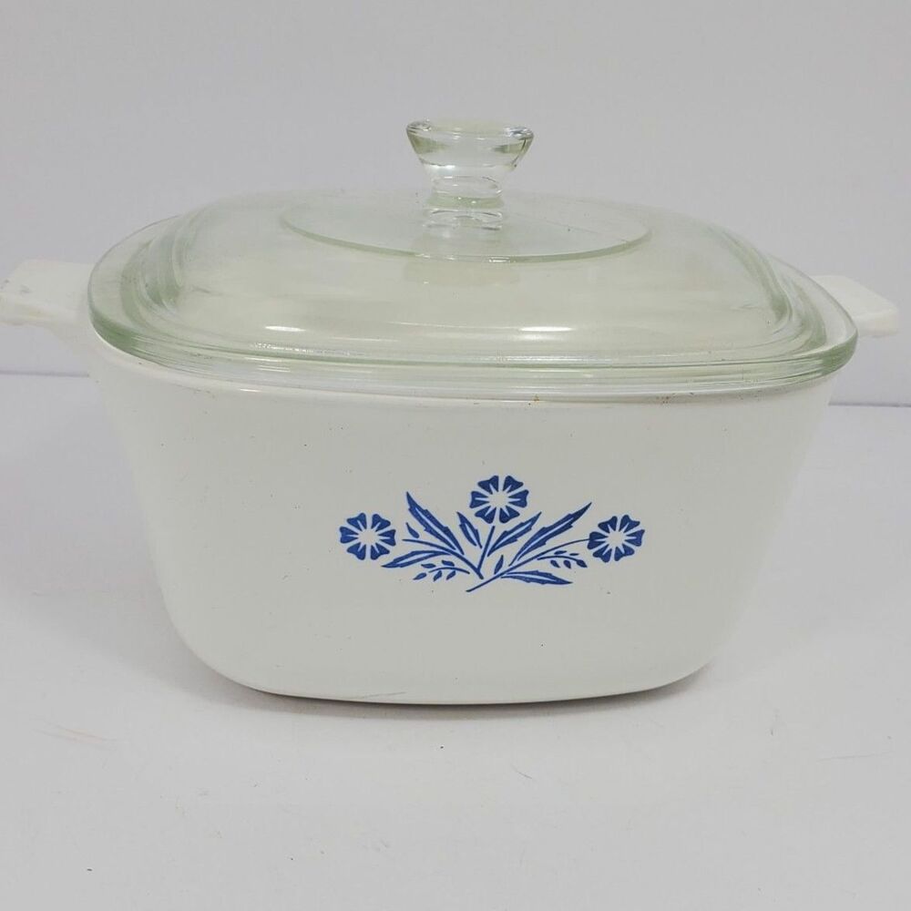 Corning Ware 1 3/4 Quart Casserole Dish Vintage Classic Flower‎ Pattern
